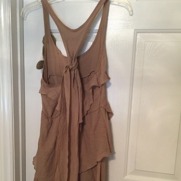 tan brown long top size small women's - Picture 6 of 8